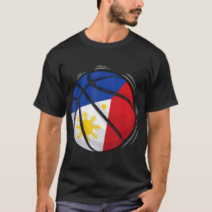 Basketball Ball With The Flag Of Philippines T-Shirt
