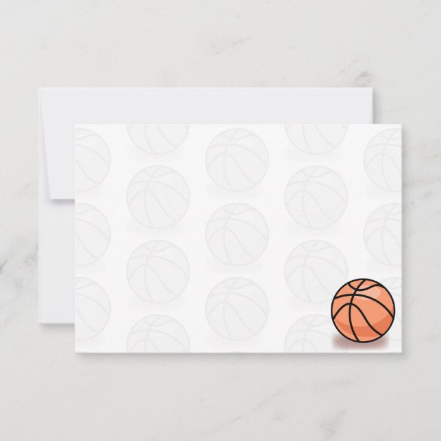 Basketball Balls Blank Card (Front)