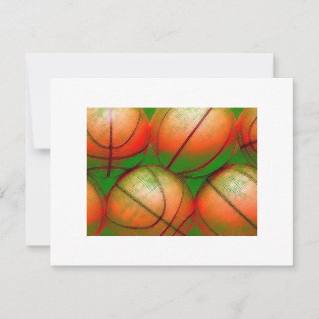 Basketball Balls Invitations (Front)