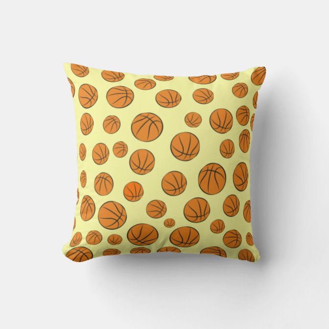 Basketball Balls Seamless Pattern  Cushion (Front)