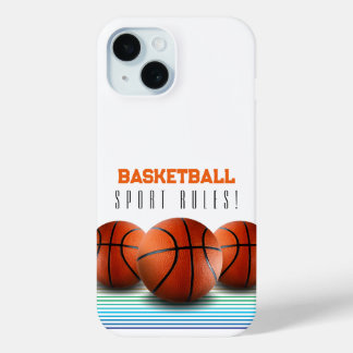 Basketball Balls | Sport Rules iPhone 15 Case