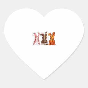 Basketball Baseball Football Sports Easter Bunny R Heart Sticker