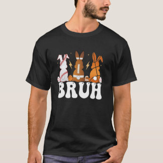 Basketball Baseball Football Sports Easter Bunny R T-Shirt