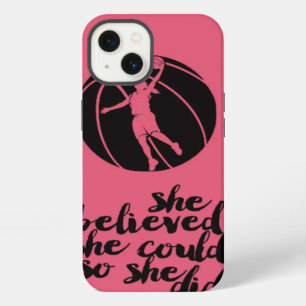 Basketball Basket Ball Girly Teen Girl Coach iPhone Case