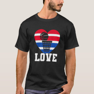 Basketball Basket Ball Love Heart Passion Game T-Shirt