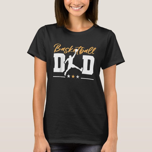Basketball  Basketball Dad Raglan Baseball T-Shirt (Front)
