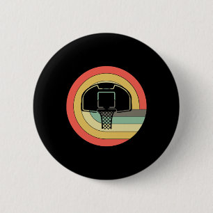 Basketball Basketball Player Retro Basketball Boys 6 Cm Round Badge