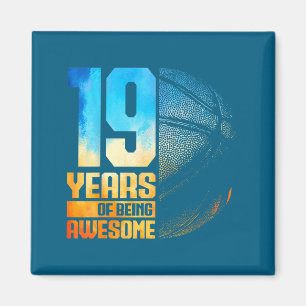 Basketball Basketball Years 19 Old 19th Player Jok Magnet
