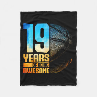 Basketball Basketball Years 19 Old 19th Player Lau Fleece Blanket