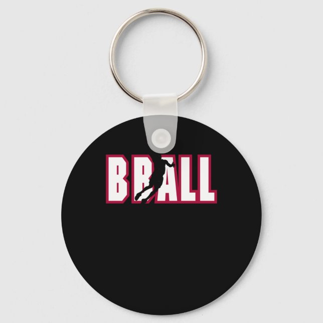 Basketball Bball  Key Ring (Front)