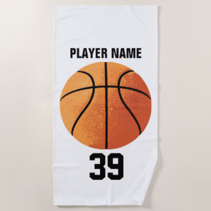 Basketball Beach Towel