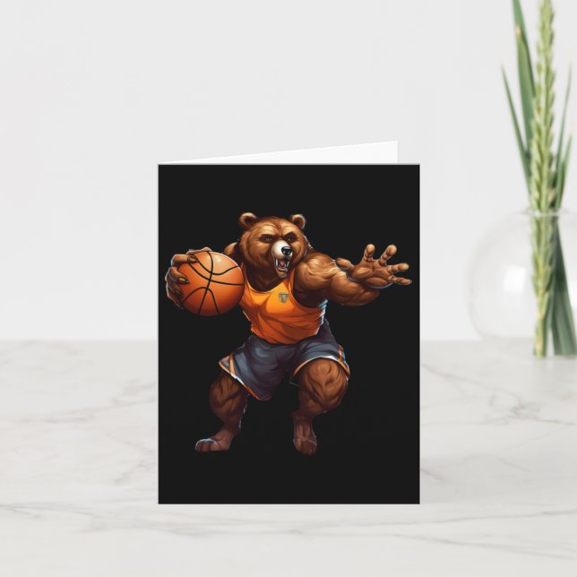 Basketball Bear  Card (Front)