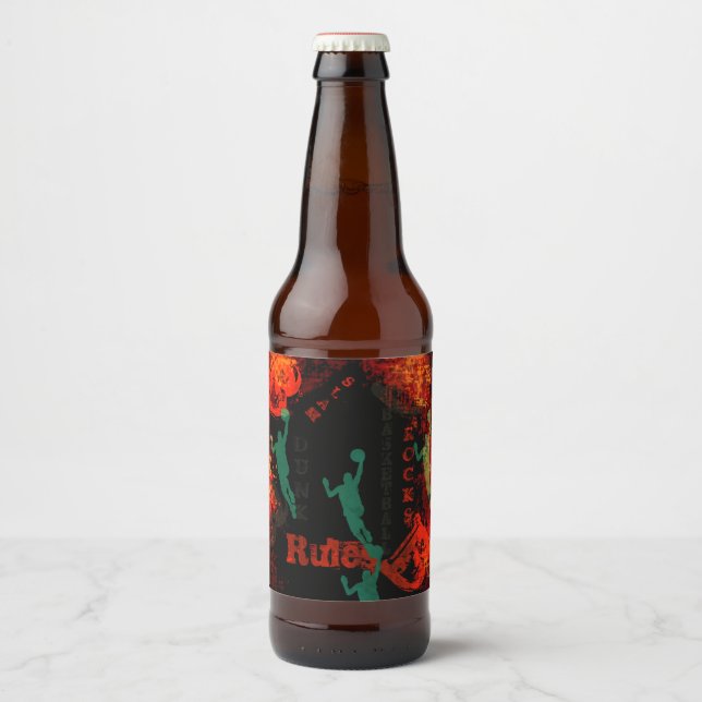 BASKETBALL        BEER BOTTLE LABEL (Front)