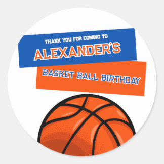 Basketball Birthday Bash Sticker