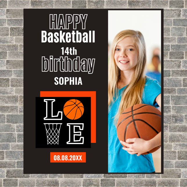 Basketball Birthday, Basketball Girl Player  Tapestry (Creator Uploaded)