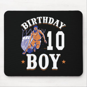Basketball - Birthday Boy 10 Th Years Old Birthday Mouse Pad