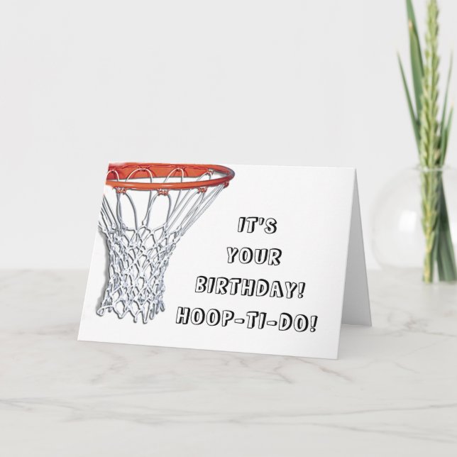 Basketball Birthday Card (Front)