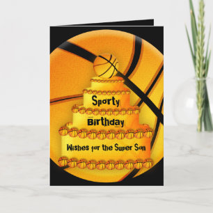Basketball birthday card