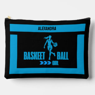 Basketball Birthday Gift, Basketball Player Girl,  Accessory Pouch