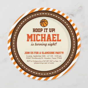 Basketball Birthday Invitation