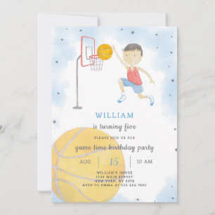 Basketball Birthday Invitation