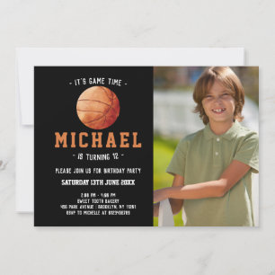 Basketball Birthday Invitation