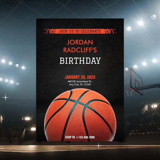 Basketball Birthday Invitation (Creator Uploaded)