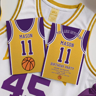 Basketball Birthday Invitation