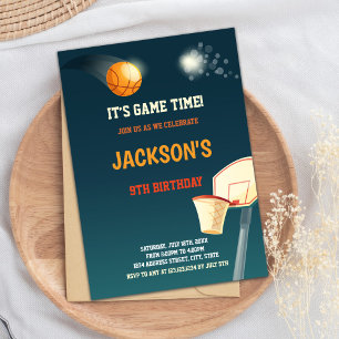 Basketball Birthday Invitation