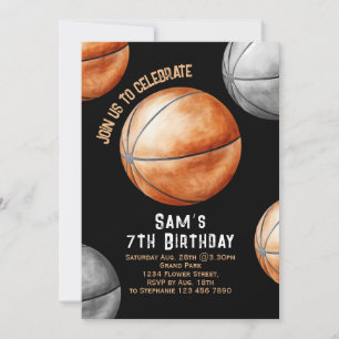 Basketball Birthday Invitation Basketball Party