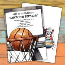 Basketball Birthday Invitation Basketball Party