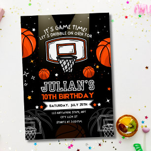 Basketball Birthday Invitation, Sports Birthday  Invitation