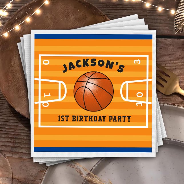 Basketball Birthday Napkins (Creator Uploaded)