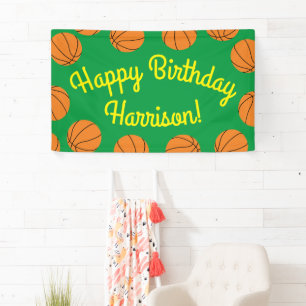 Basketball Birthday Party Banner
