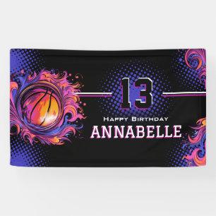 Basketball Birthday Party Banner