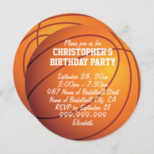 Basketball Birthday Party Invitation