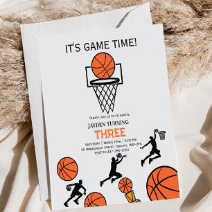 Basketball Birthday Party Invitation