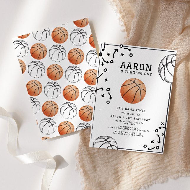 Basketball Birthday Party Invitation (Creator Uploaded)