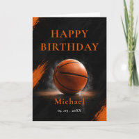 Basketball Birthday Party Orange Black