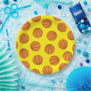 Basketball Birthday Party Paper Plate
