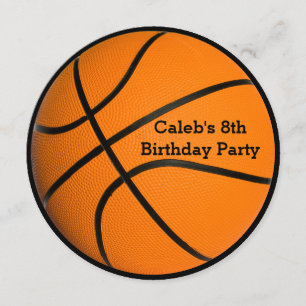Basketball Birthday Party Sports Invitation