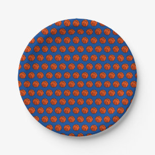 Basketball Birthday Sports Theme Paper Plates  