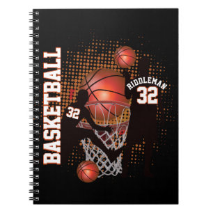 Basketball - Black and Orange Notebook