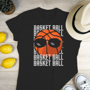 Basketball Black Glasses T-Shirt