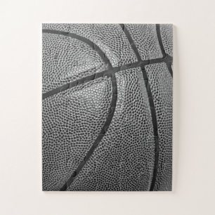Basketball Black & White Jigsaw Puzzle