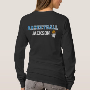 Basketball Blue Lettering   Personalise Shirt