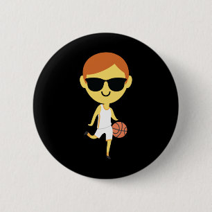 Basketball Boy Emoji 1 6 Cm Round Badge