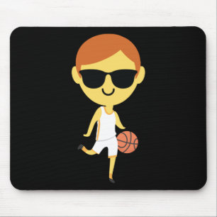 Basketball Boy Emoji 1  Mouse Pad