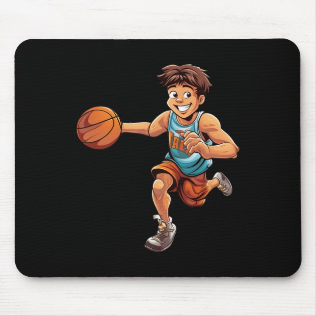 Basketball Boy  Mouse Pad (Front)