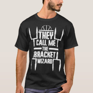 Basketball Bracket Wizard Gift  Hoops Madness  T-Shirt